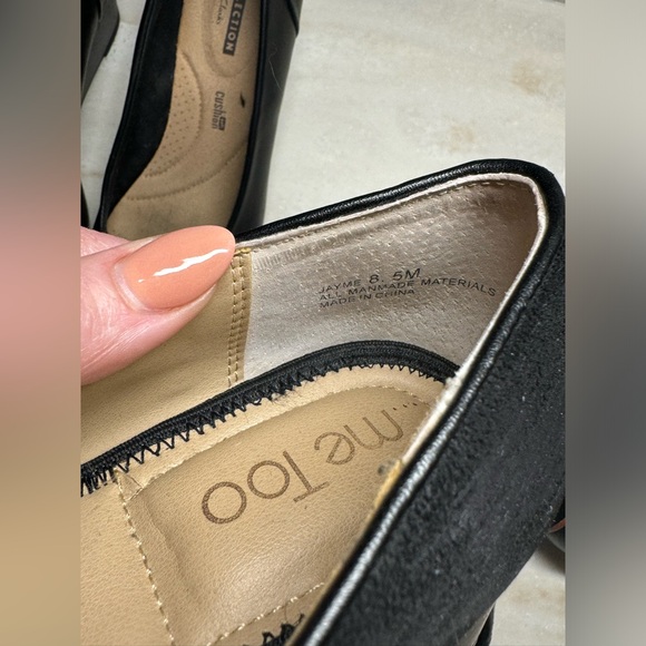 CLARKS LOT OF 3! + Me Too 1 Pr! Black Leather Comfort Cushion 8 Classic Career - Picture 12 of 16